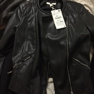Zara faux leather jacket